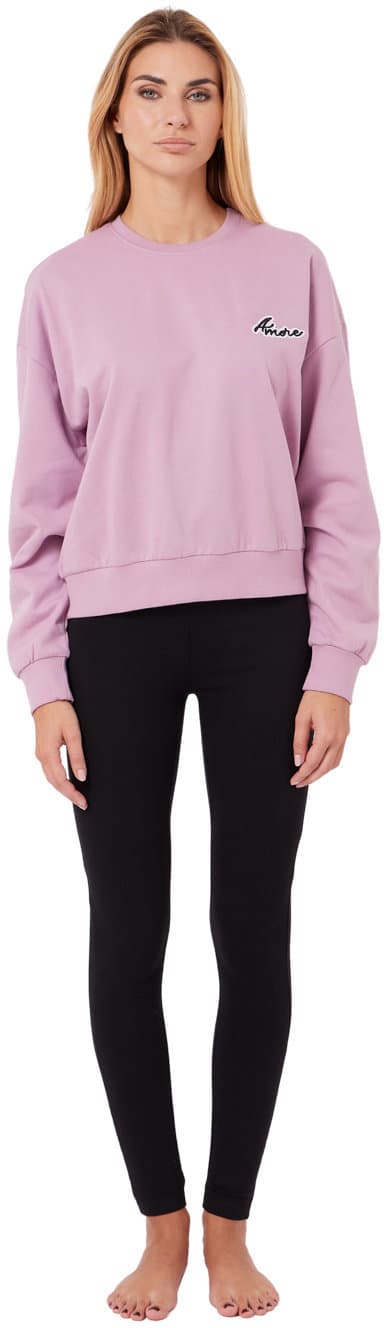 FILA Damen Schlafanzug Pyjama Brushed Fleece