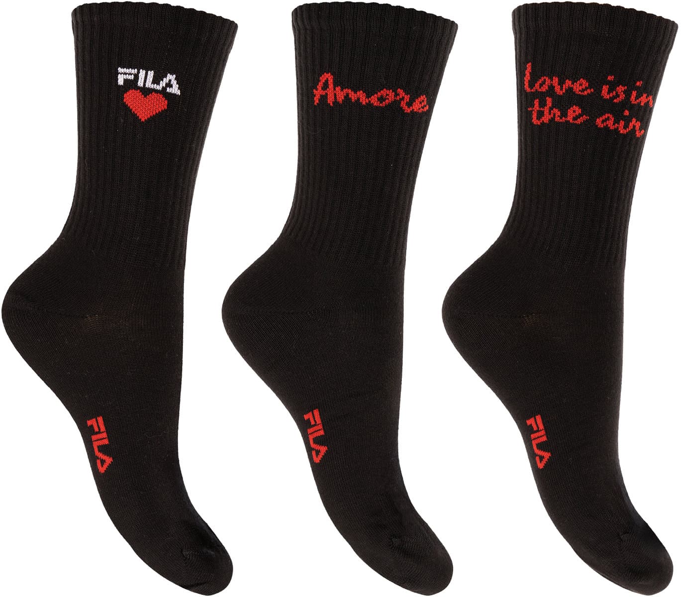 FILA Damen Socken Normal Love 3er Pack