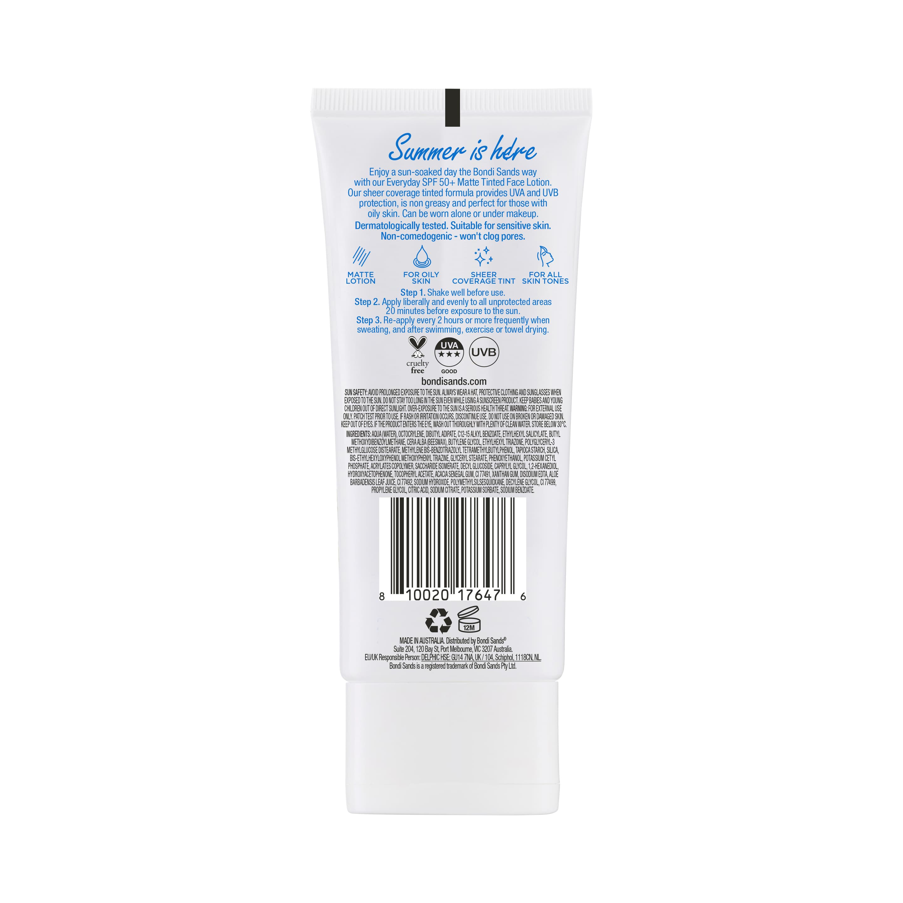 Produktbild bondi sands Everyday Matte Tinted Face Lotion SPF 50+ 2 von 2