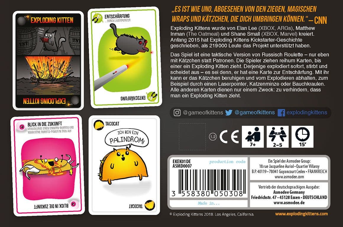 Produktbild Asmodee - Exploding Kittens 2 von 7