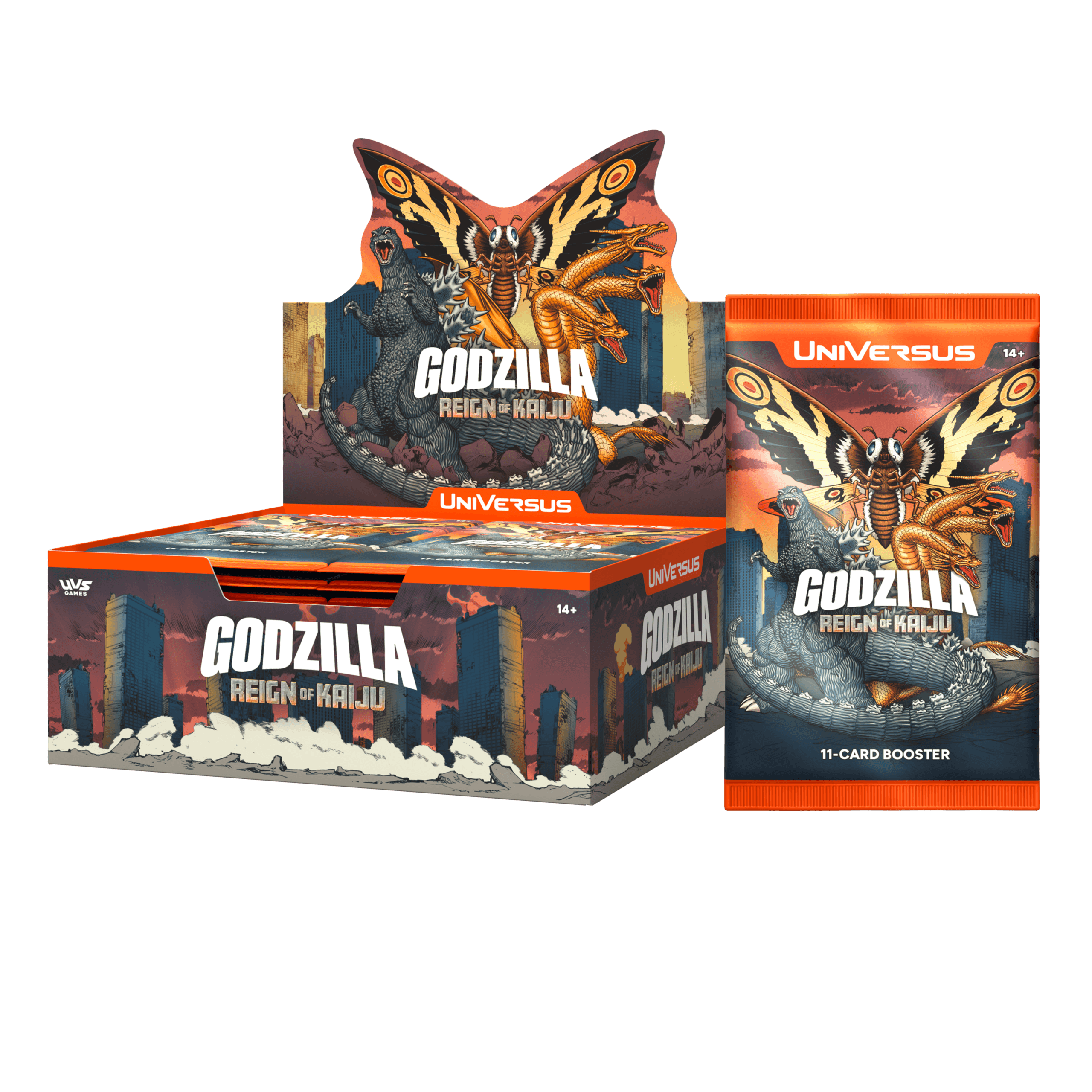 Godzilla Reign of Kaiju Booster Pack – Englische Sammelkarten TCG