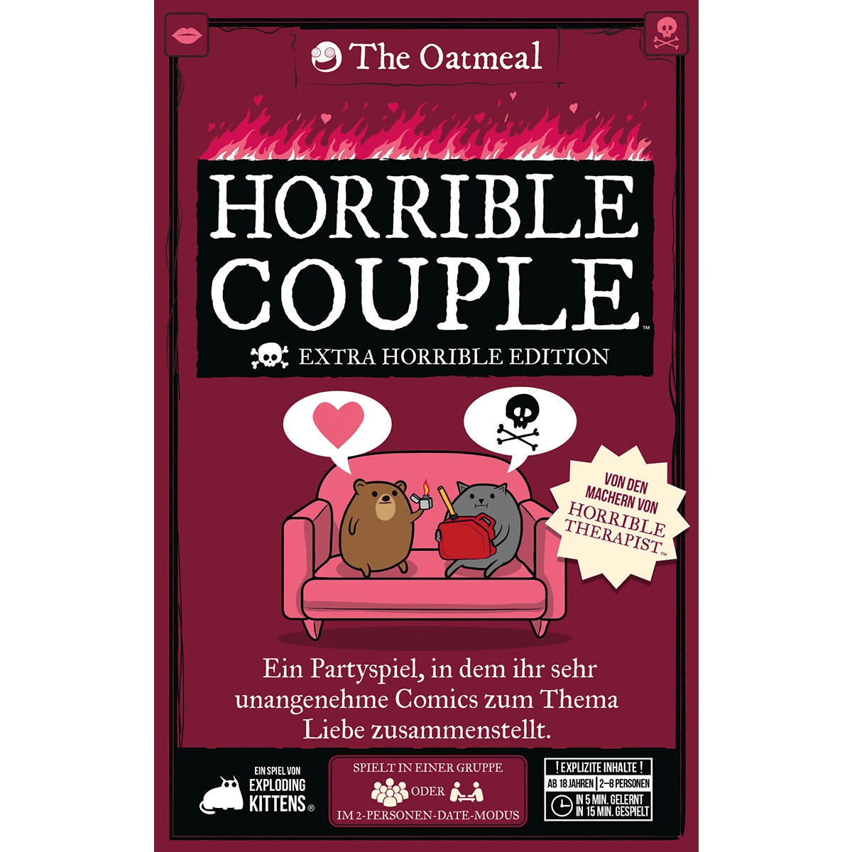 Exploding Kittens Horrible Couple (Extra Horrible Edition)
