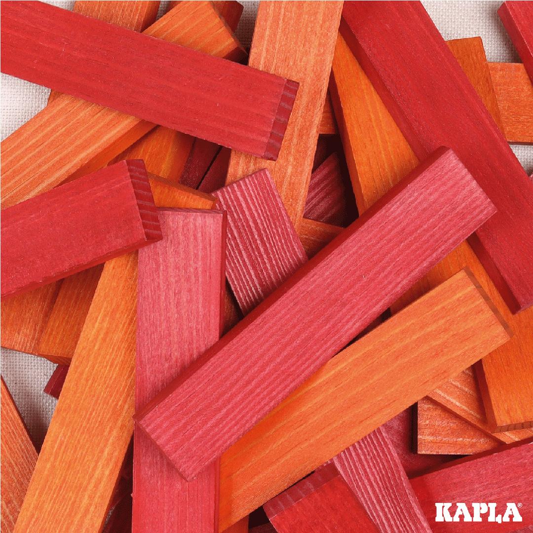 Produktbild KAPLA - Holzbausteine, rot/orange, 40er Box 2 von 3