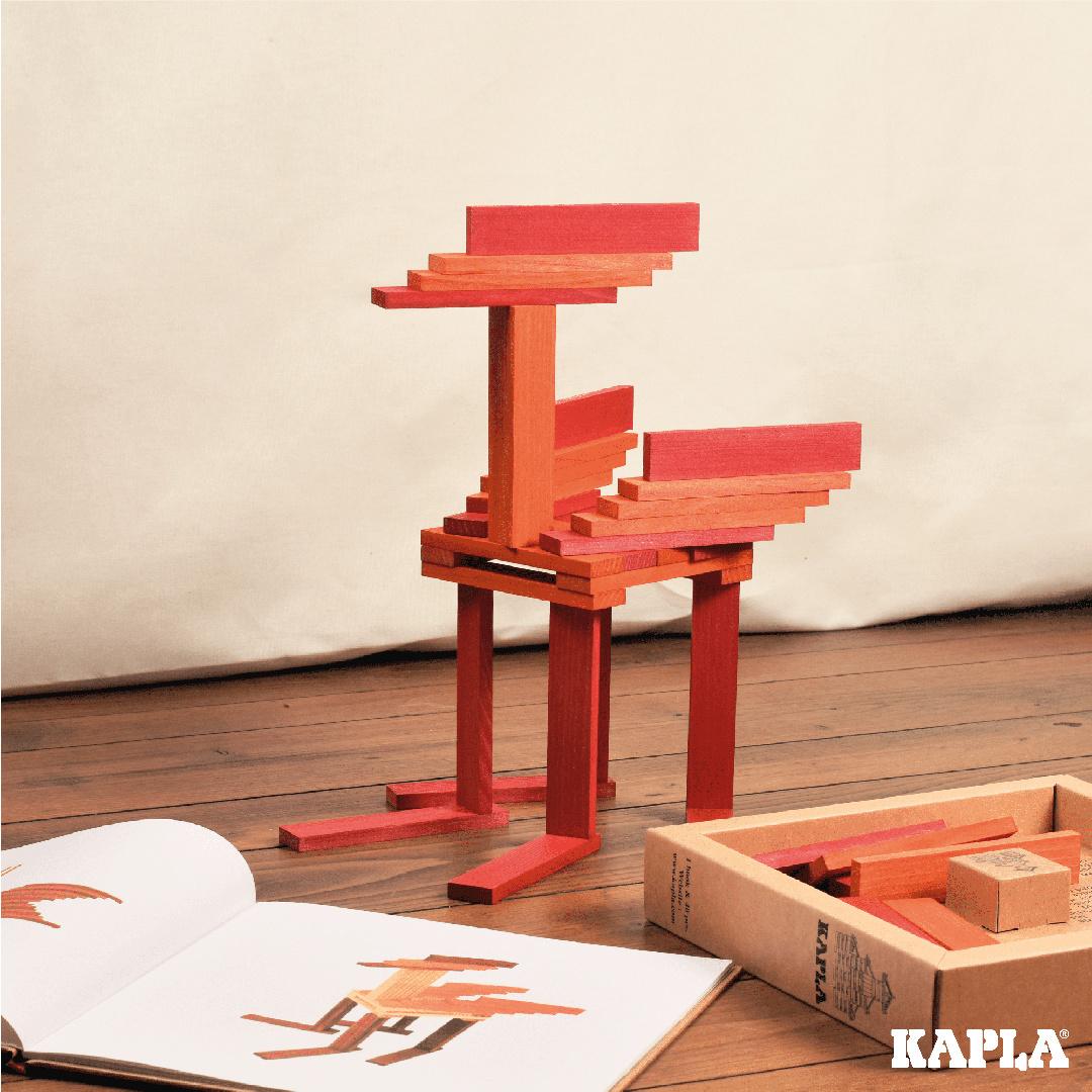 Produktbild KAPLA - Holzbausteine, rot/orange, 40er Box 3 von 3