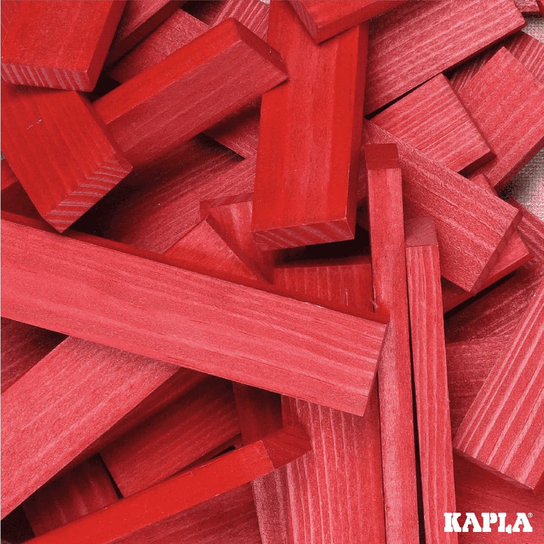 Produktbild KAPLA - Holzbausteine, rot, 40er Box 3 von 3
