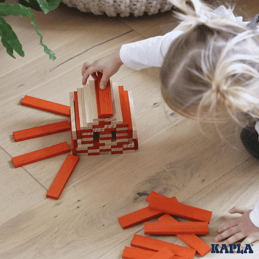 Produktbild KAPLA - Holzbausteine Quadrate orange, 40er Box 2 von 3