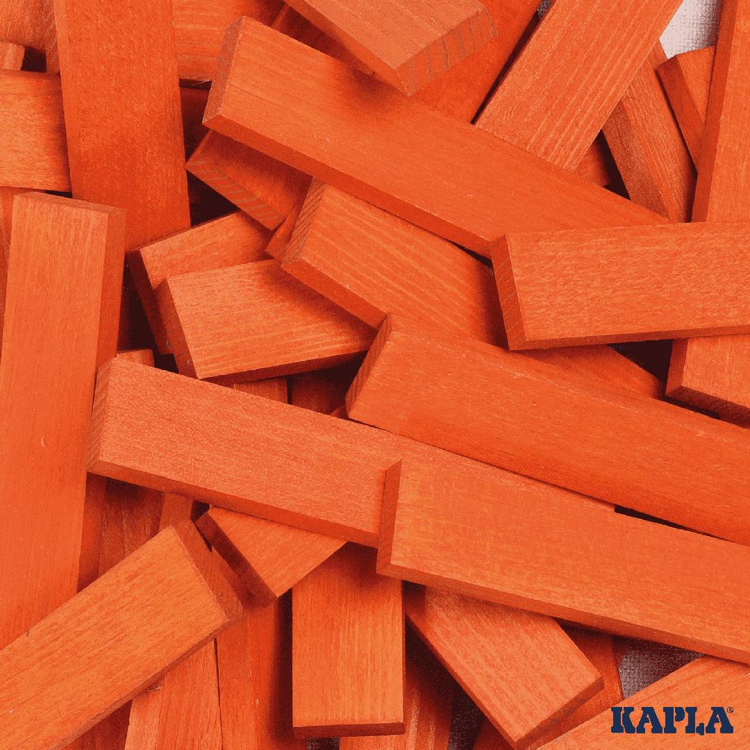 Produktbild KAPLA - Holzbausteine Quadrate orange, 40er Box 3 von 3