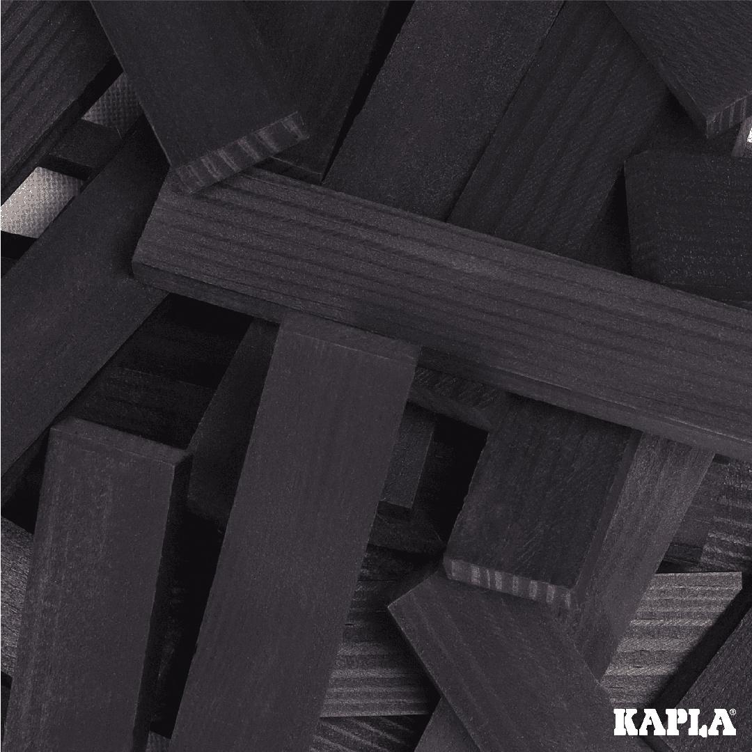 Produktbild KAPLA - Holzbausteine Quadrate schwarz, 40er Box 3 von 3