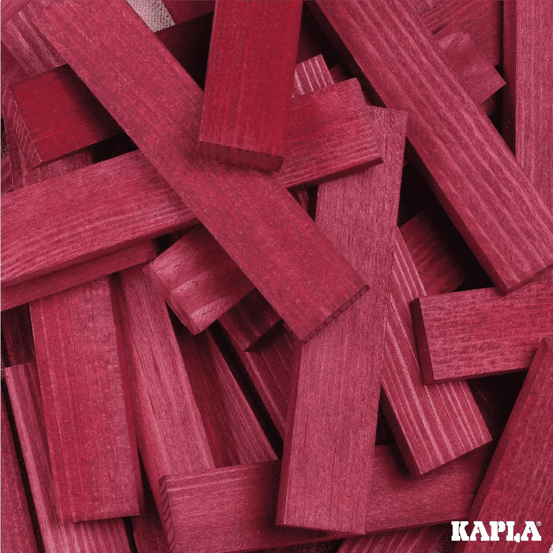 Produktbild KAPLA - Holzbausteine Quadrate violett, 40er Box 2 von 3