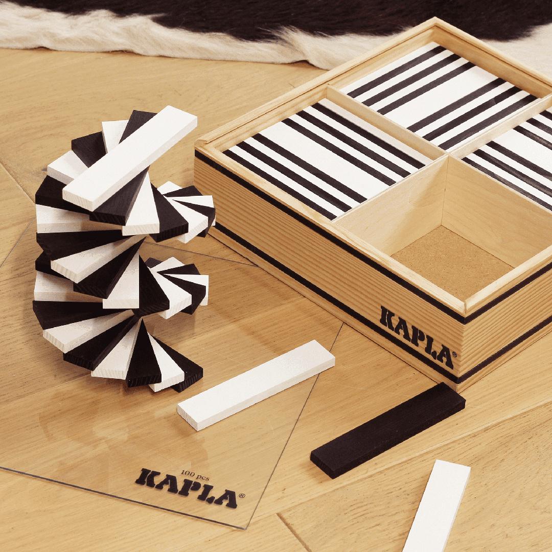 Produktbild KAPLA - Holzbausteine, schwarz/weiß, 100er Box 4 von 4