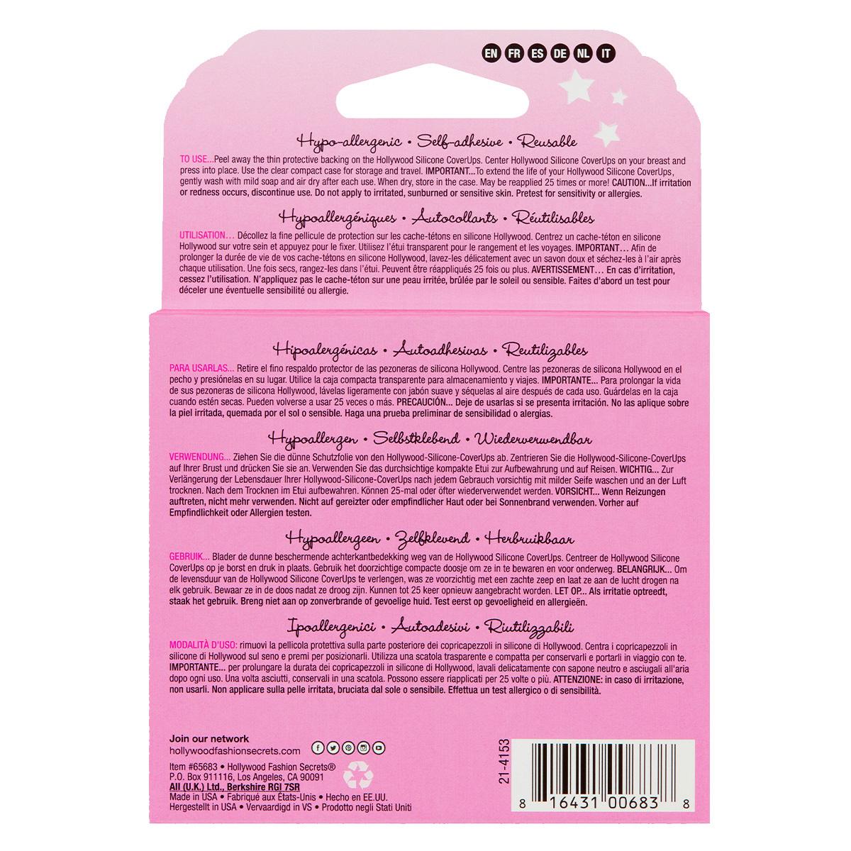 Produktbild Hollywood Fashion Secrets Nippelcover Light mit Kleber 4 von 4