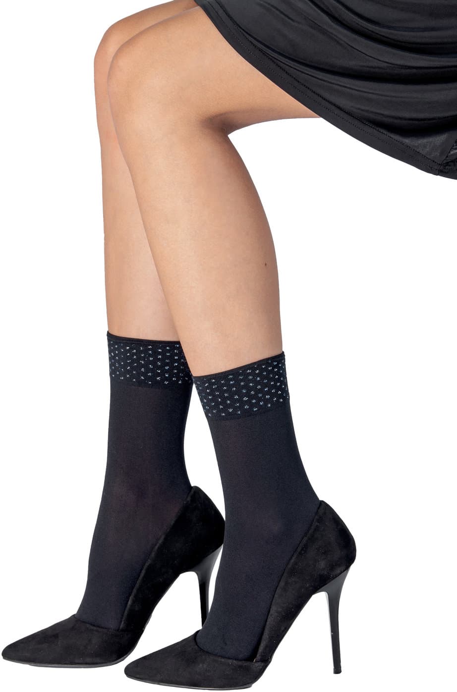 PRIMAVERA Damen Söckchen Lurex Dots 50 DEN