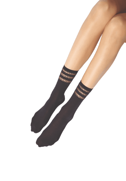OROBLU Damen Söckchen Twins decorated Socks 50 DEN 2er Pack