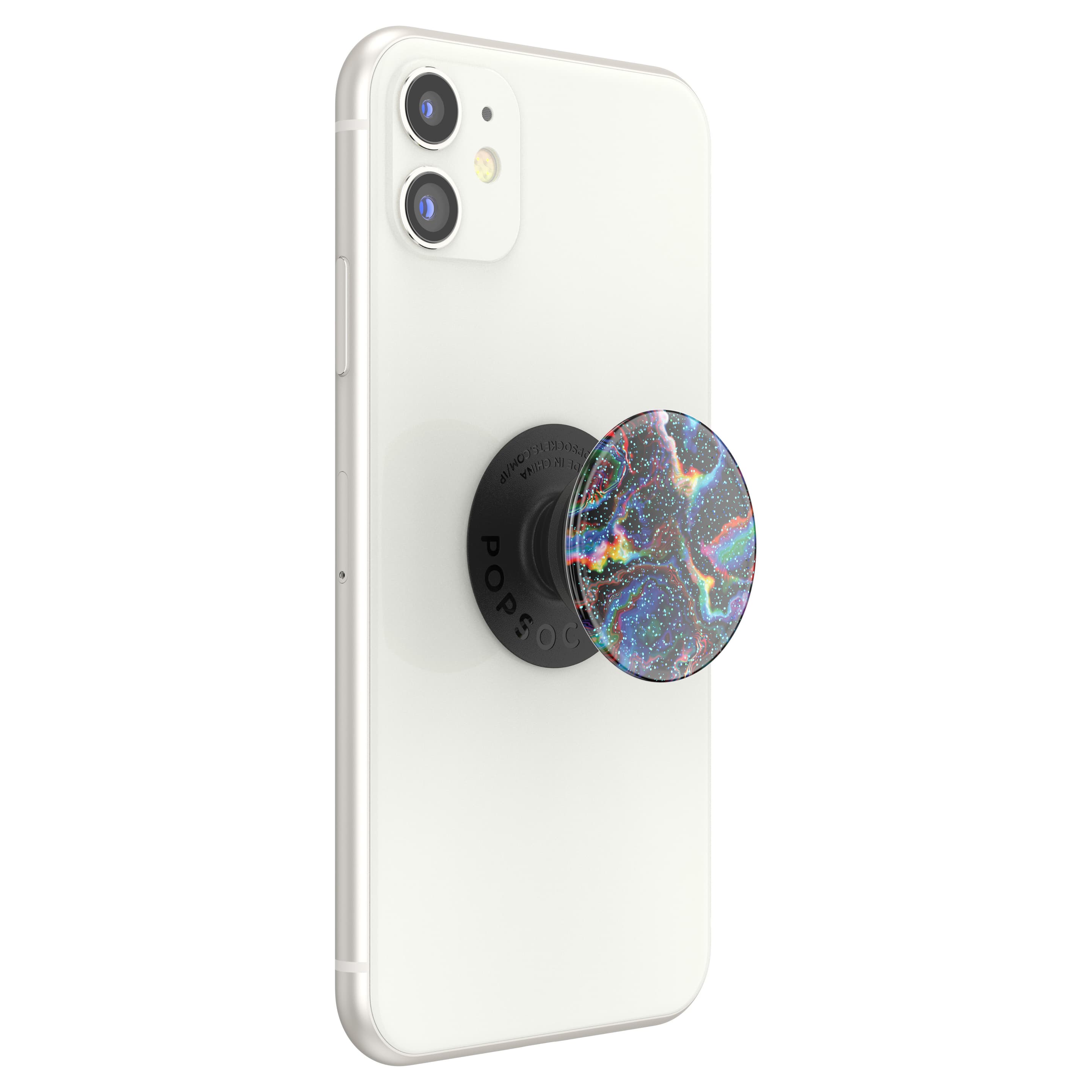 Produktbild PopGrip - ausziehbarer Handy-Griff Handyhalter - Glitter Rainbow Void 2 von 7