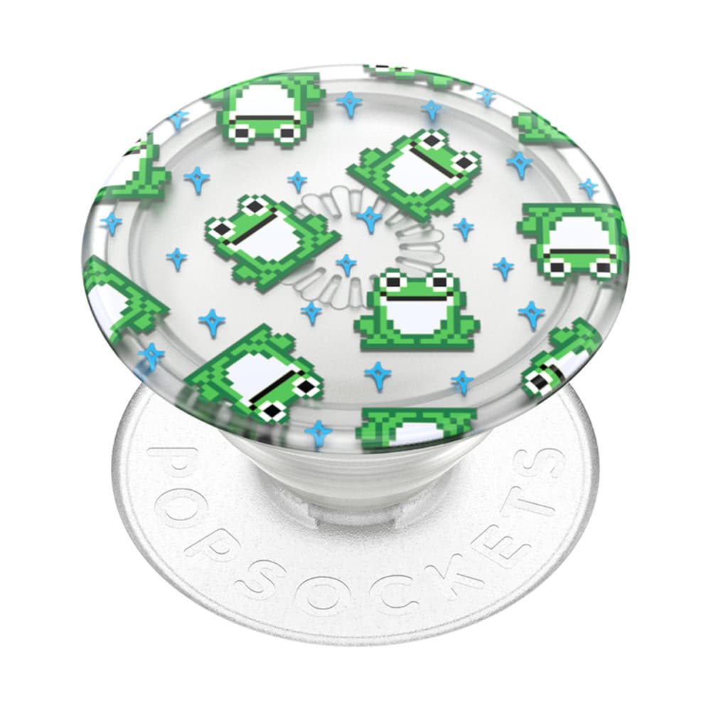 Produktbild PopGrip PlantCore™ - ausziehbarer Handy-Griff Handyhalter - 8 Bit Frogs 3 von 7