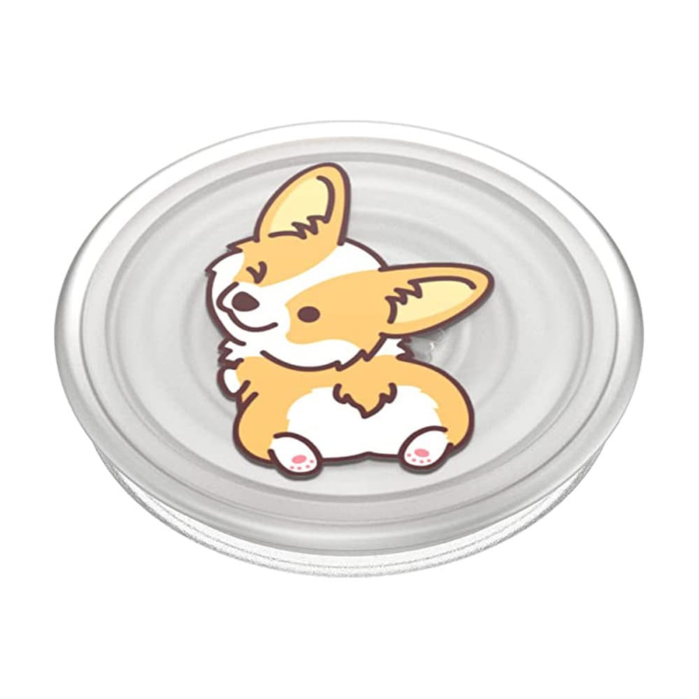 Produktbild PopGrip PlantCore™ - ausziehbarer Handy-Griff Handyhalter - Cheeky Corgi 3 von 5