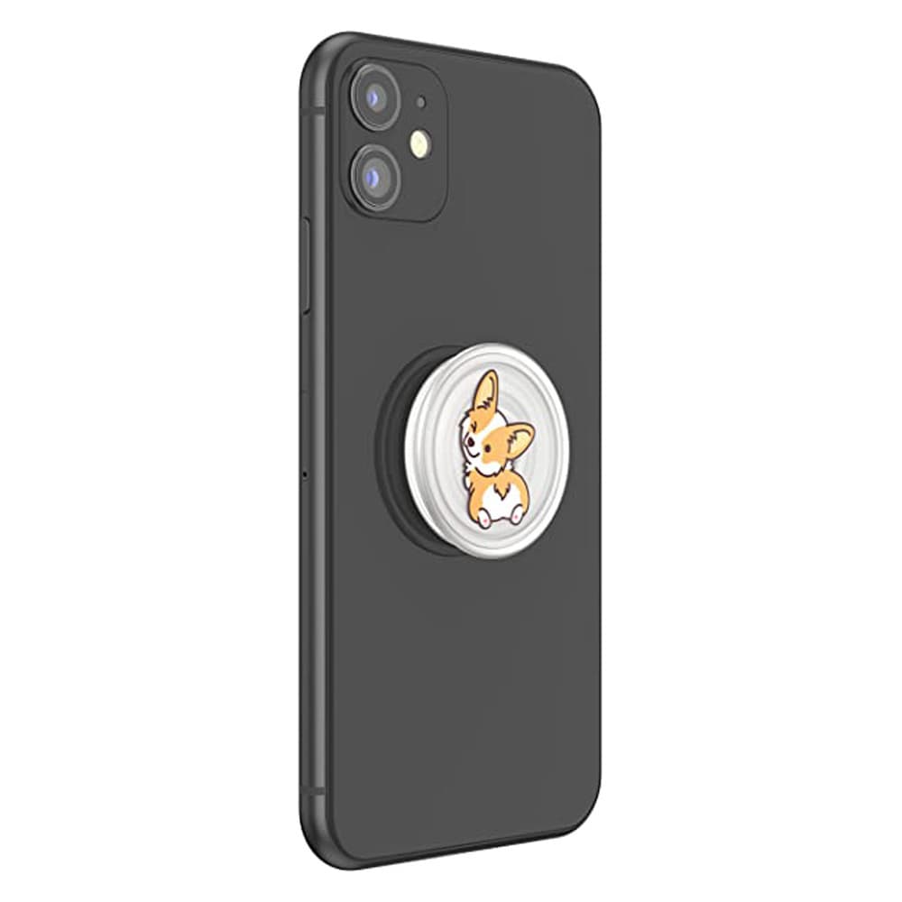 Produktbild PopGrip PlantCore™ - ausziehbarer Handy-Griff Handyhalter - Cheeky Corgi 2 von 5