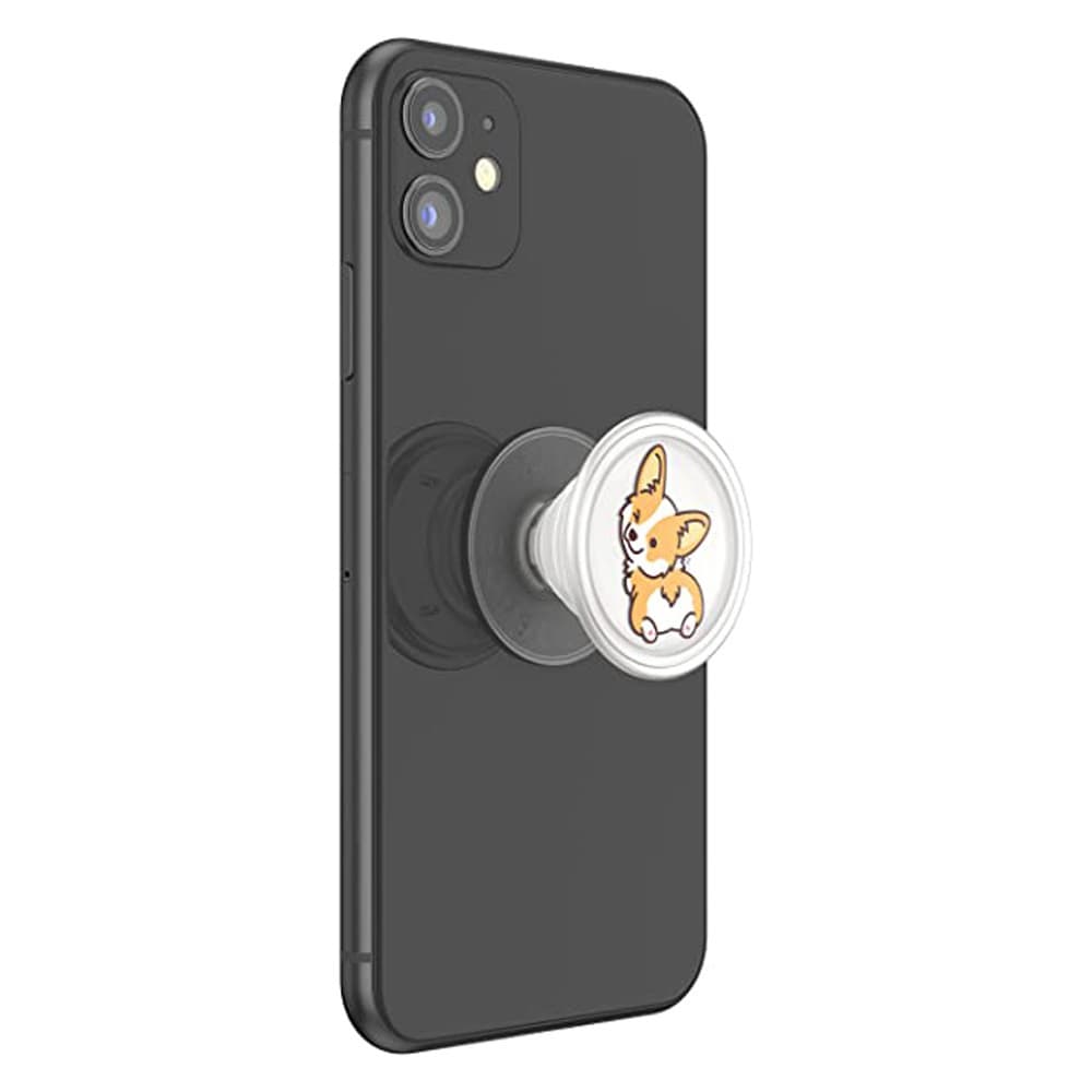 Produktbild PopGrip PlantCore™ - ausziehbarer Handy-Griff Handyhalter - Cheeky Corgi 5 von 5