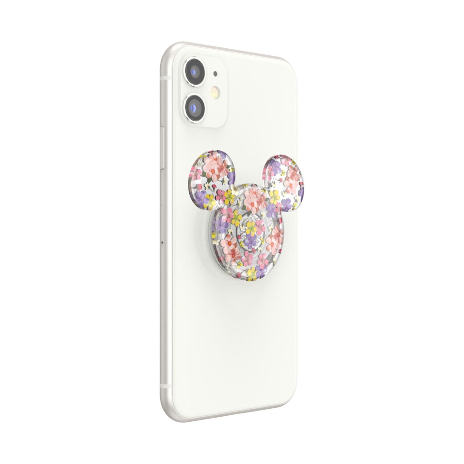 Produktbild PopGrip - ausziehbarer Handy-Griff Handyhalter - Earridescent Mickey Cascading Flowers 3 von 9