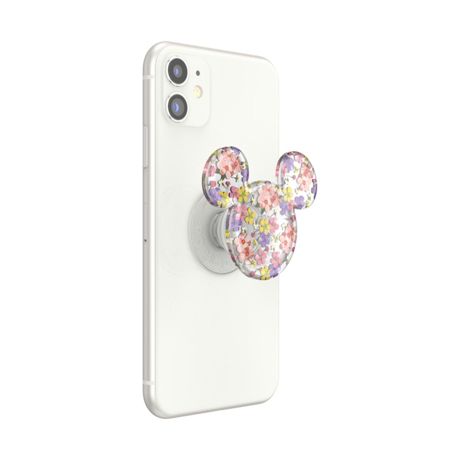 Produktbild PopGrip - ausziehbarer Handy-Griff Handyhalter - Earridescent Mickey Cascading Flowers 2 von 9