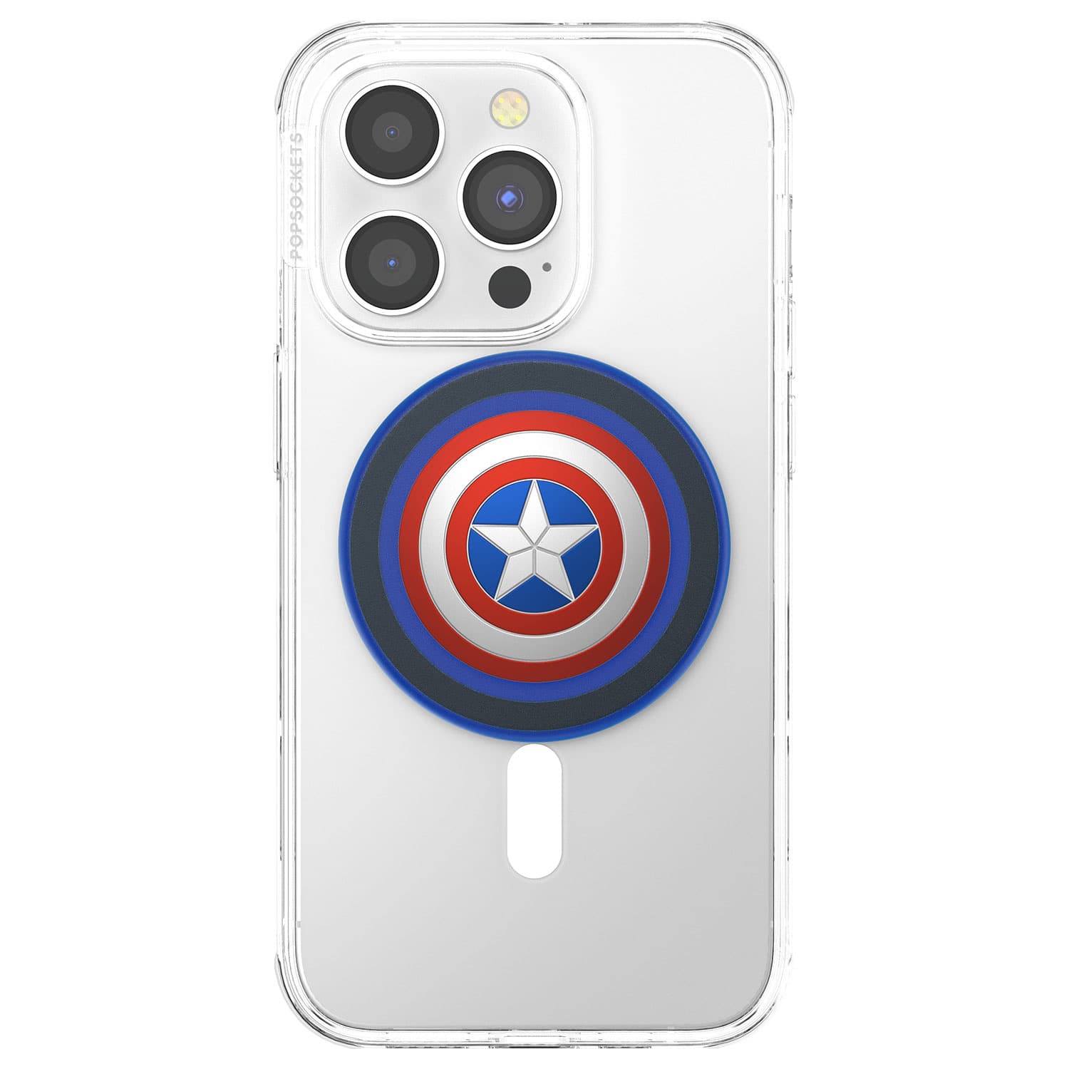 Produktbild PopGrip Premium  für MagSafe rund - ausziehbarer Handy-Griff Handyhalter -  Enamel Captain America 3 von 6