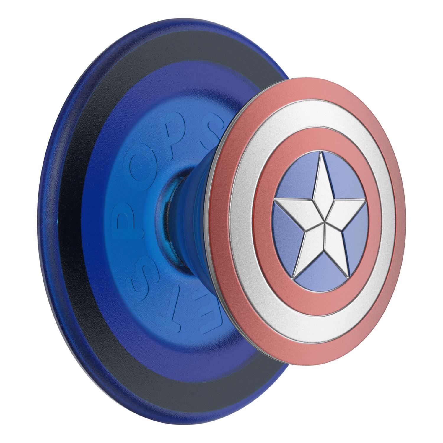 PopGrip Premium  für MagSafe rund - ausziehbarer Handy-Griff Handyhalter -  Enamel Captain America