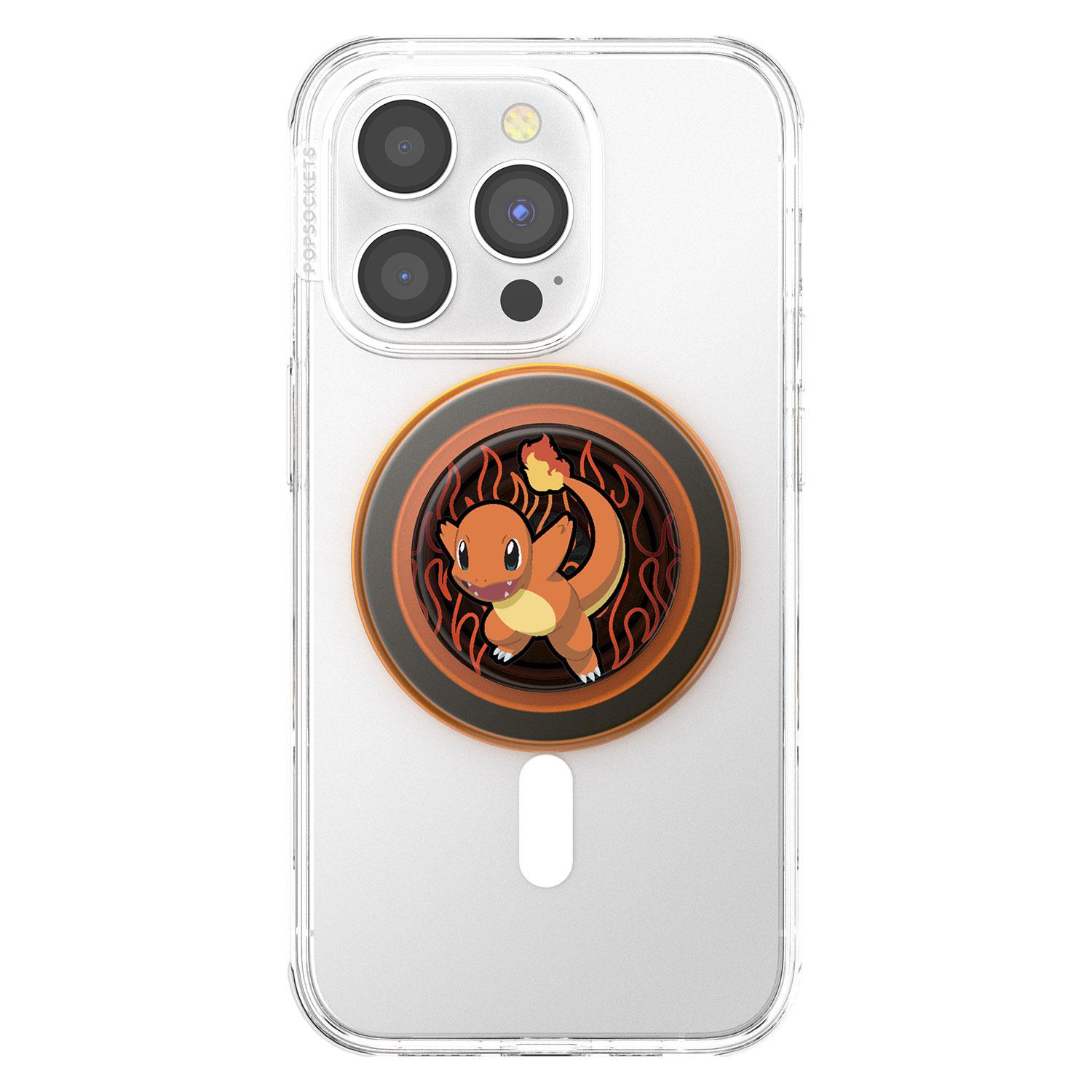 Produktbild PopGrip Premium  für MagSafe rund - ausziehbarer Handy-Griff Handyhalter -  Charmander Flame 3 von 6