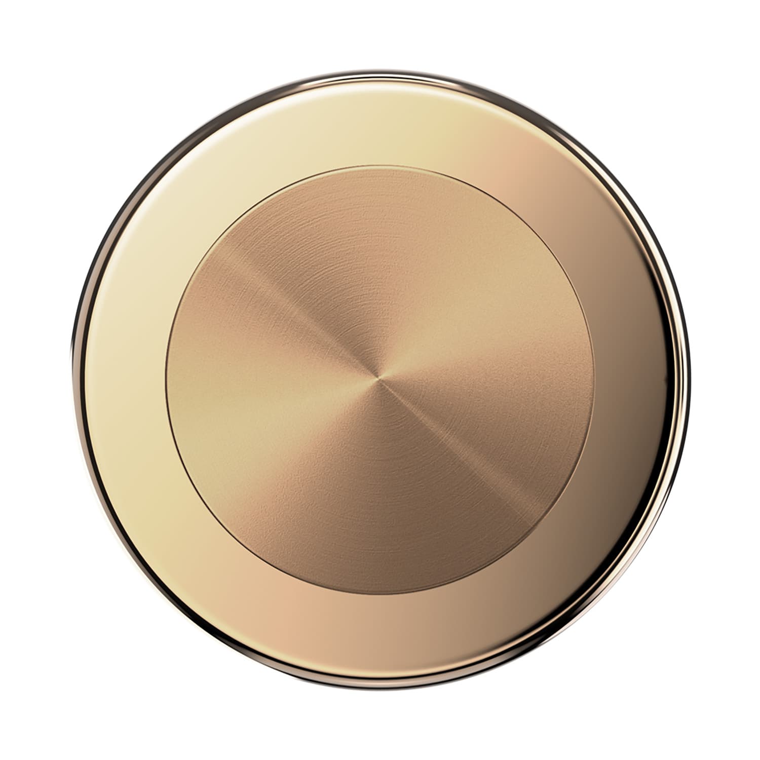 PopSockets PopGrip - ausziehbarer Handy-Griff Handyhalter für MagSafe Round Aluminum Radial Gold