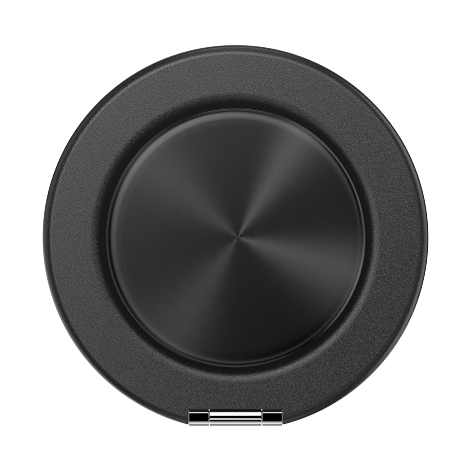 PopSockets PopGrip - ausziehbarer Handy-Griff Handyhalter für MagSafe Kick-Out Aluminum Radial Black