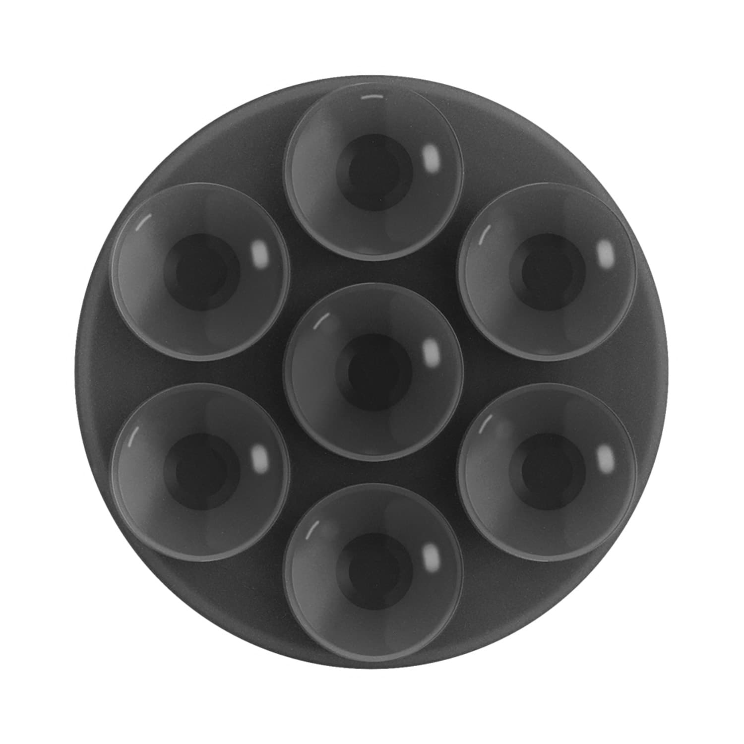 PopSockets PopGrip - ausziehbarer Handy-Griff Handyhalter PopTop Combo SuckUp Translucent Black