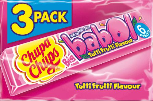 Chupa Chups Kaugummi Big babol Tutti Frutti