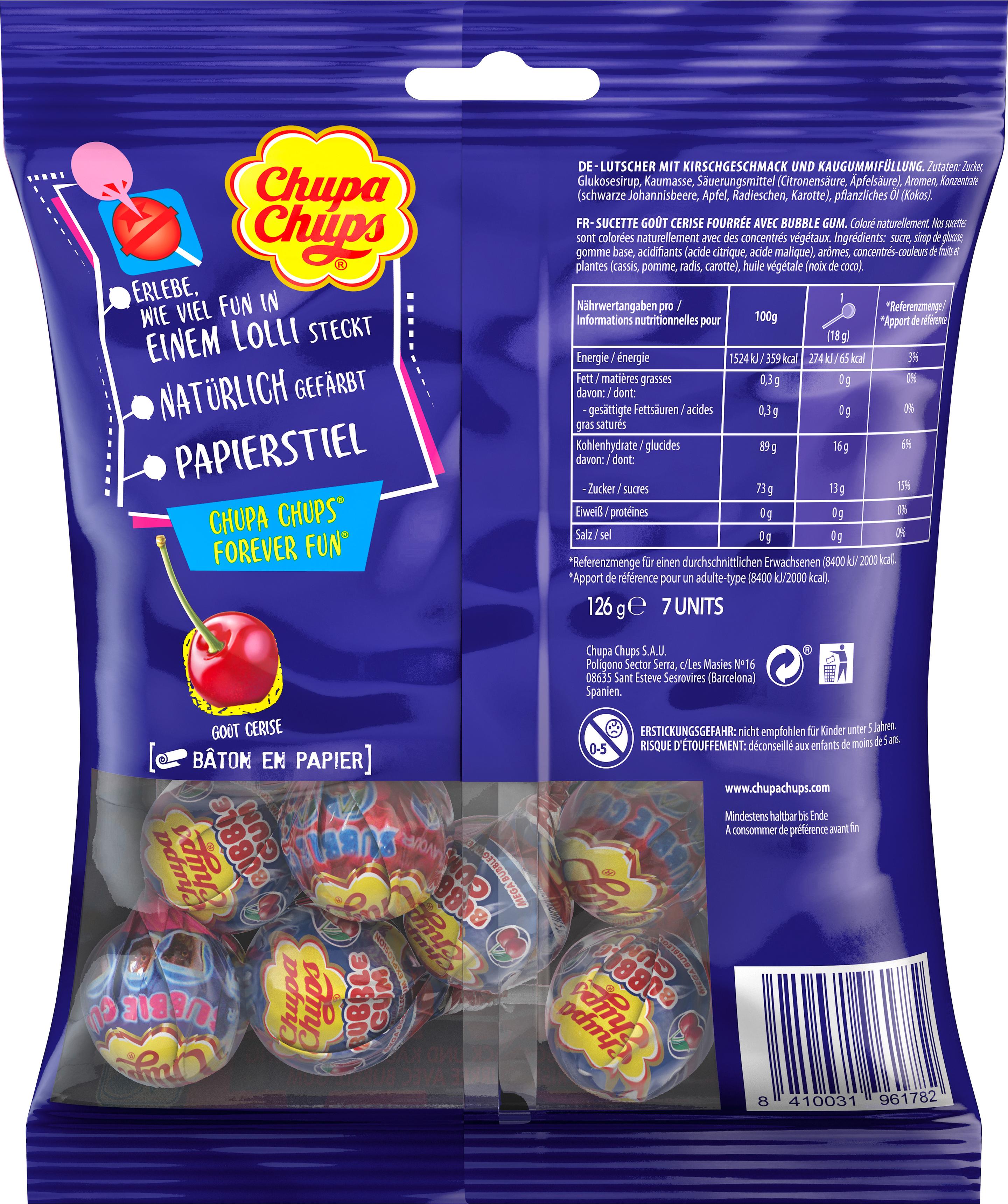 Produktbild Chupa Chups Lollipop Bubble Gum 2 von 2