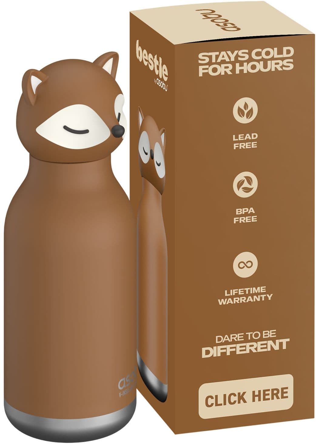 asobu® Trinkflasche Fuchs 460ml