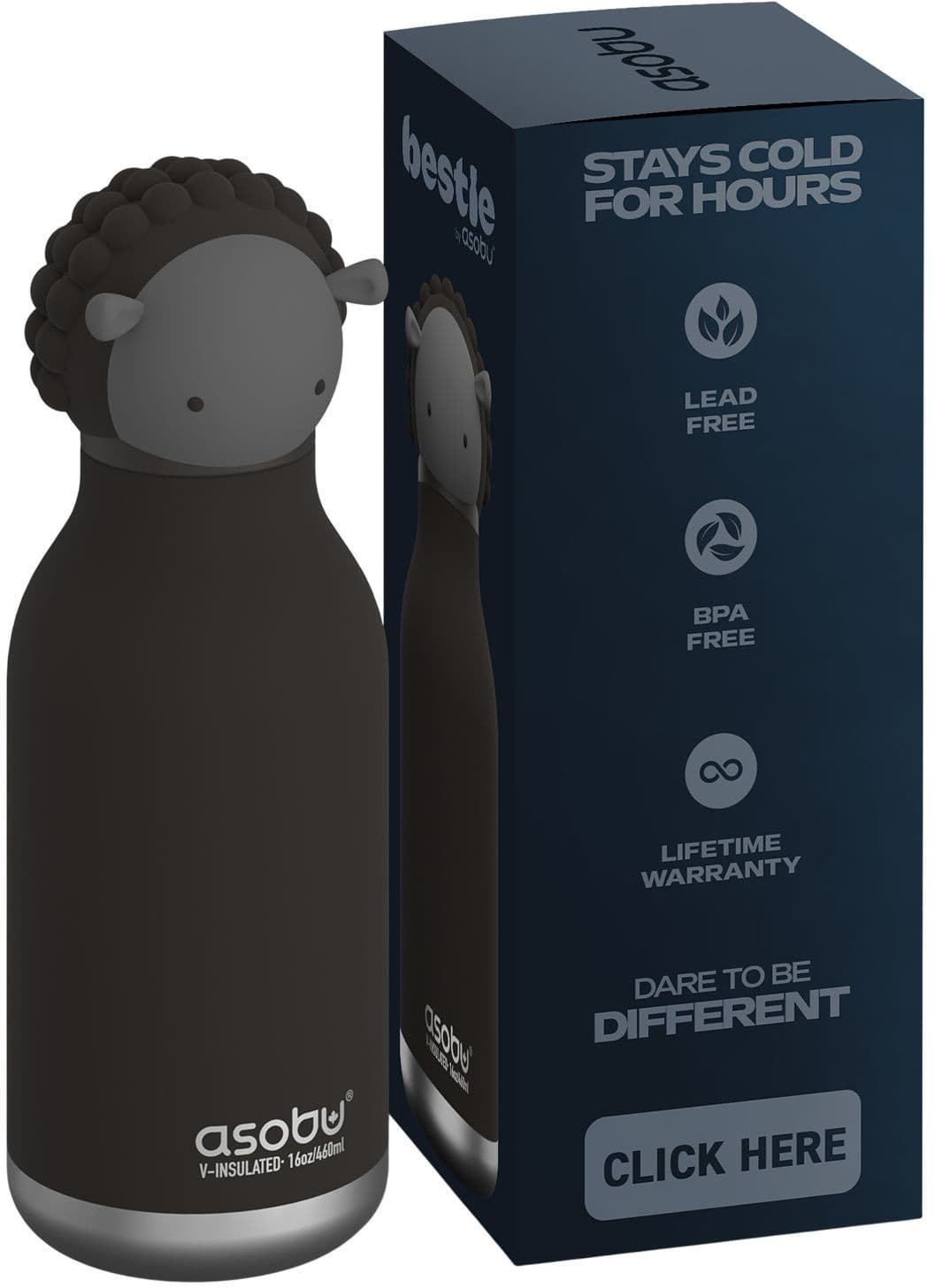 asobu® Trinkflasche Schaf 460ml