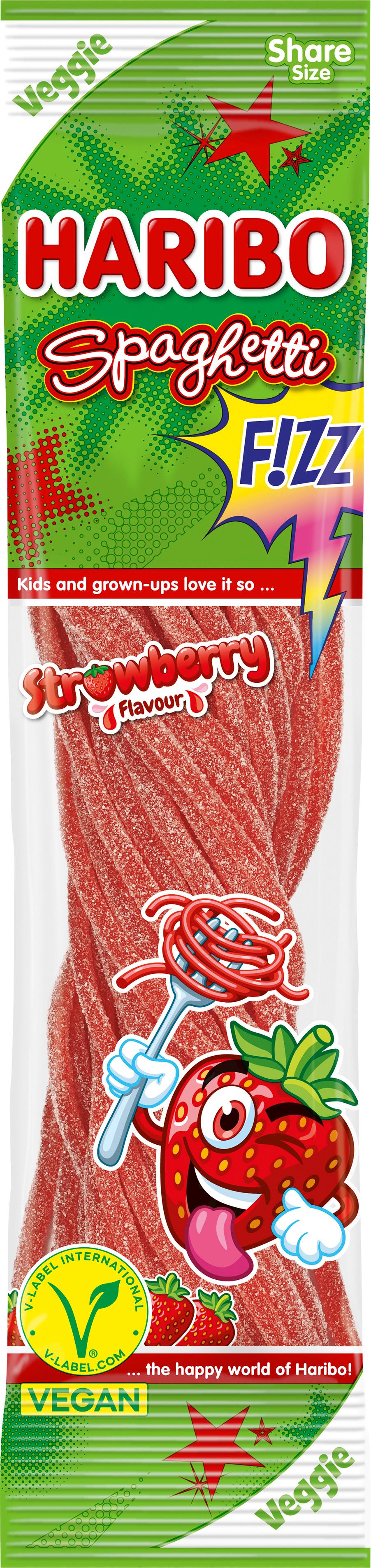 Haribo Fruchtgummi Spaghetti Erdbeere Sauer Veggie