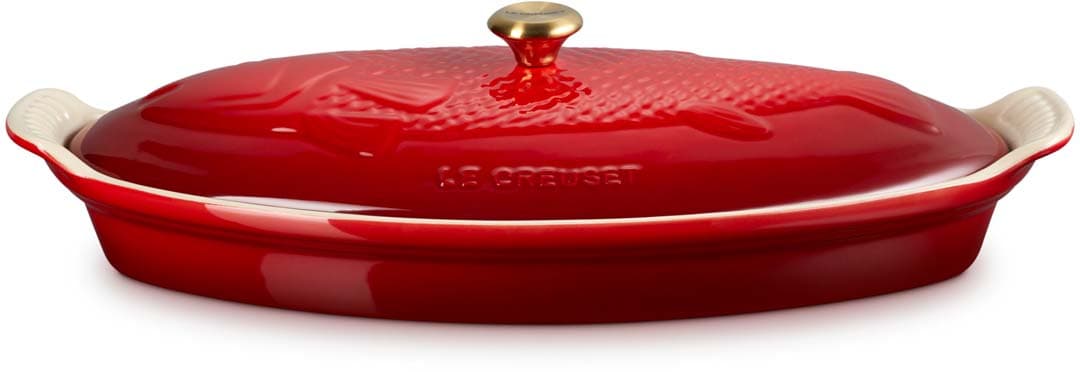 Le Creuset Fischbackform Tradition mit Deckel 34cm