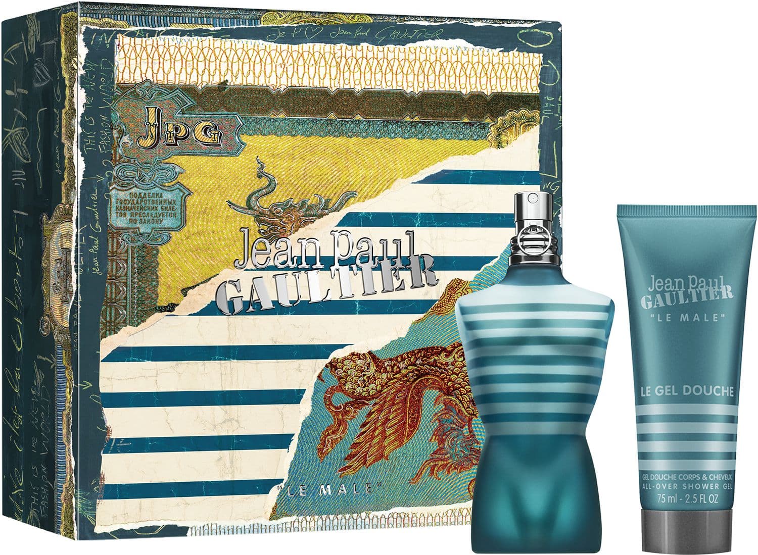 Jean Paul Gaultier Le Male Eau de Toilette + All-Over Duschgel Geschenkpackung