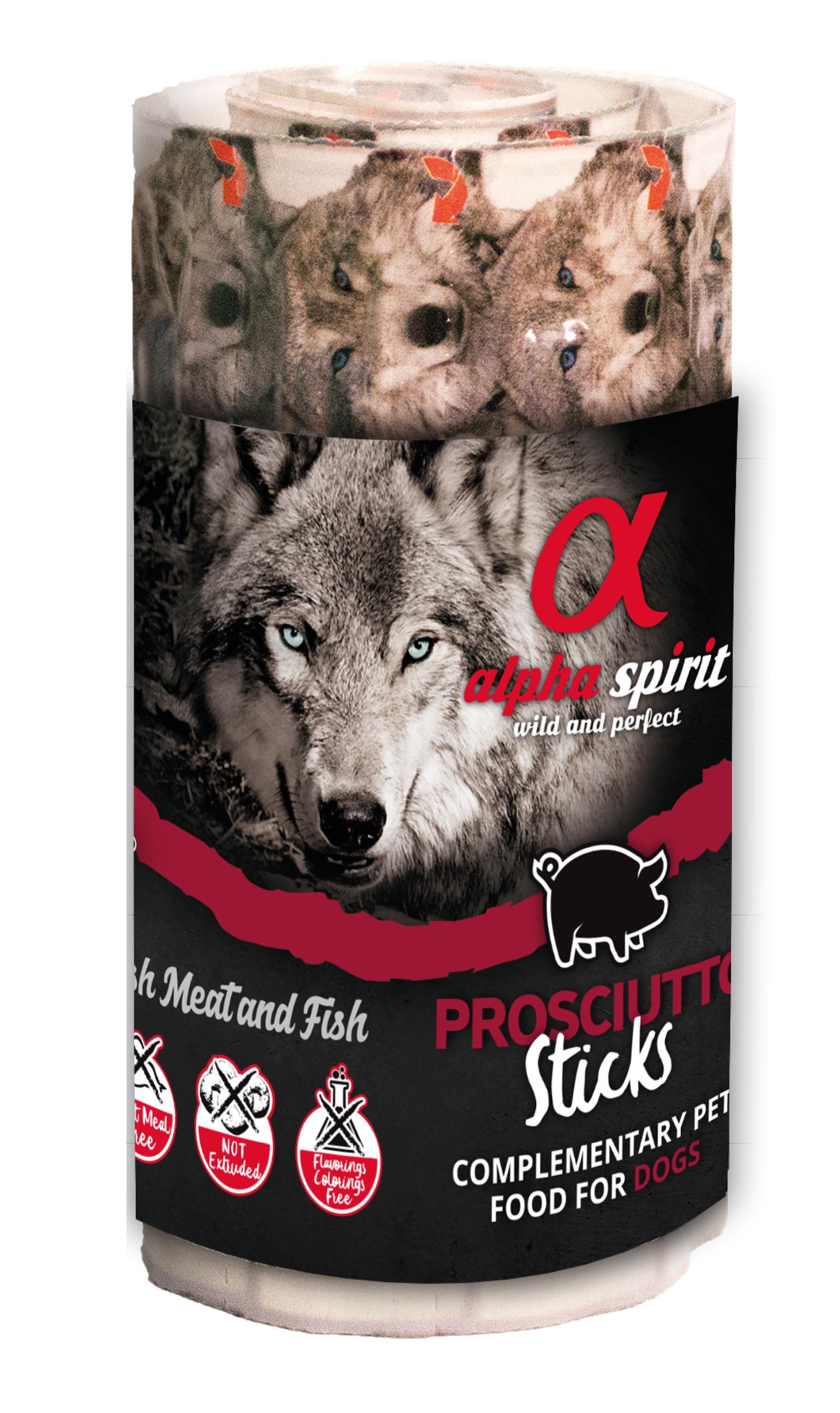 alpha spirit Dog Hundeleckerli Ristra Stick Prosciutto 16er