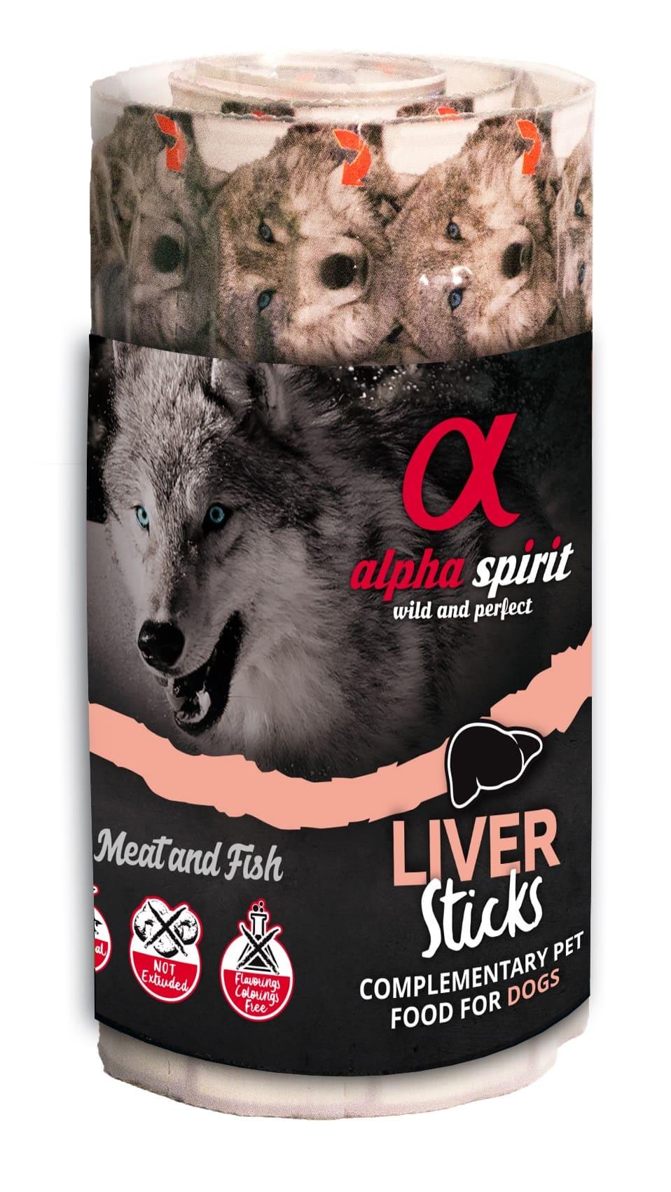 alpha spirit Dog Hundesnack Ristra Stick Leber 16er