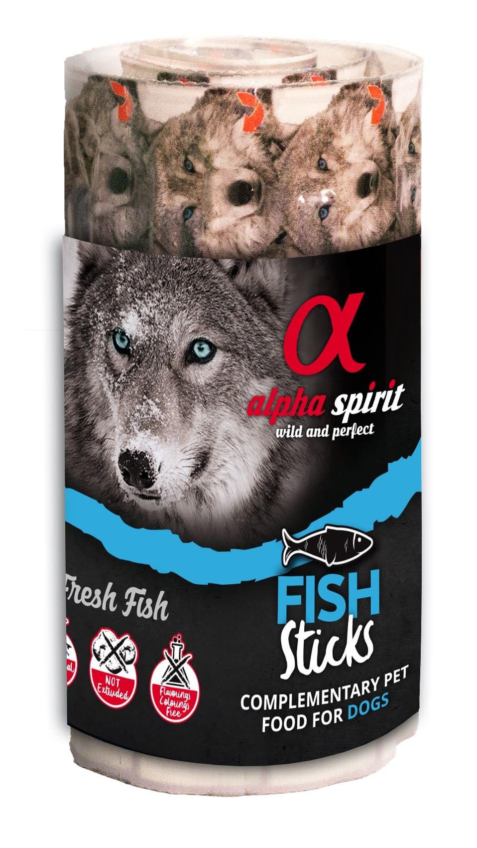 alpha spirit Dog Hundesnack Ristra Stick Fisch