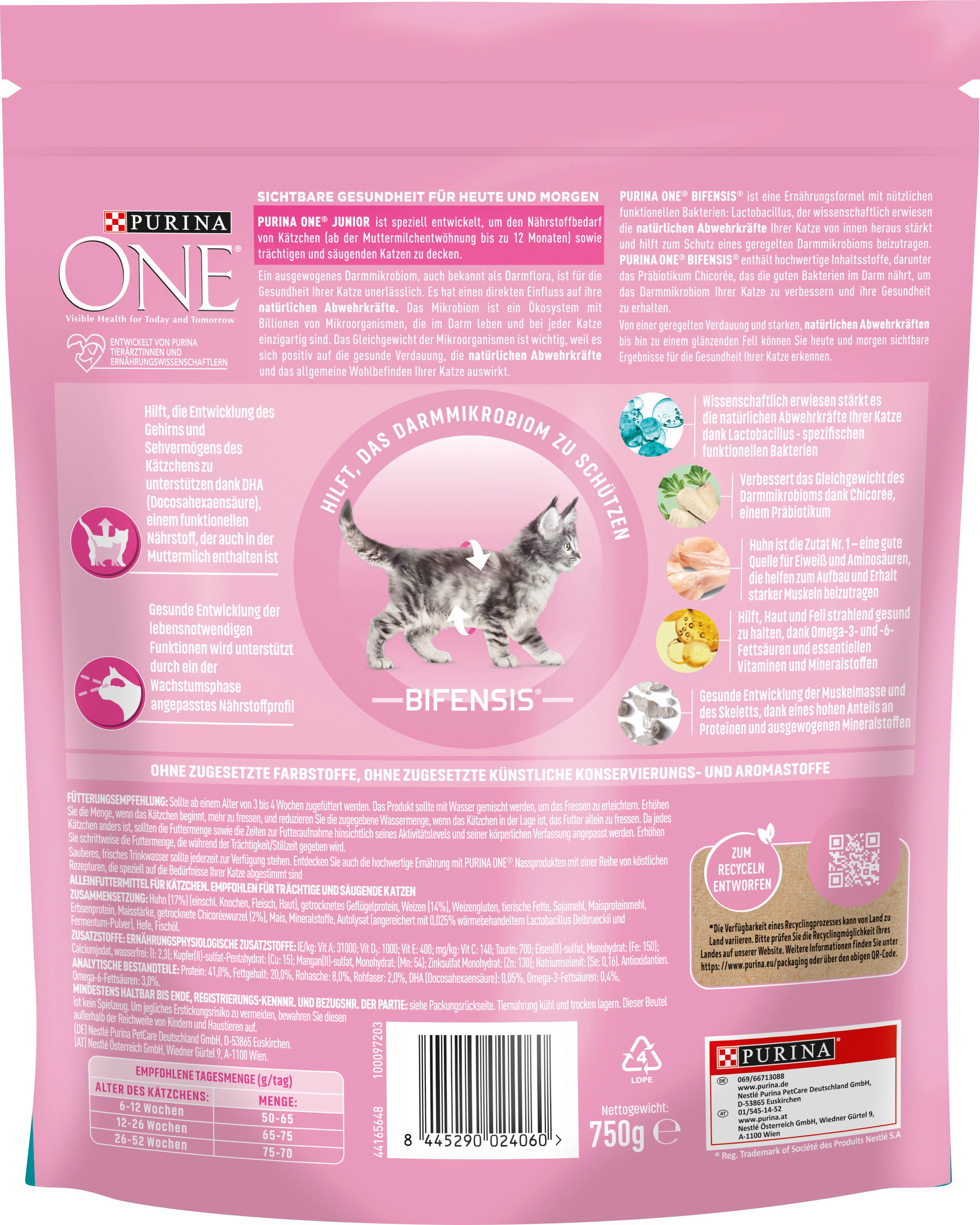 Produktbild PURINA ONE Junior 1-12 Monate Reich an Huhn 2 von 5