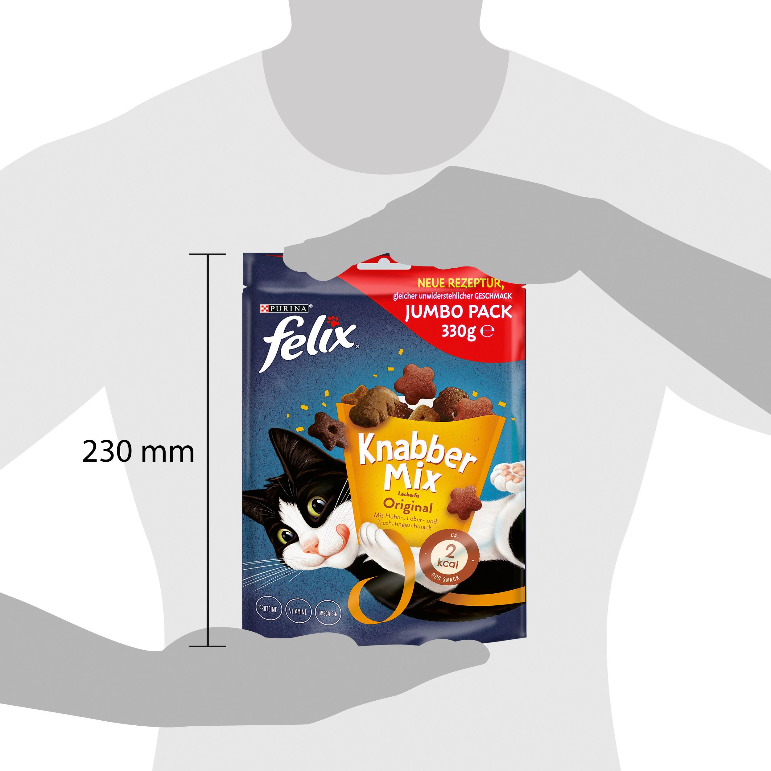 Produktbild PURINA FELIX Katzenleckerlis KnabberMix Original Huhn, Leber, Truthahn Jumbo Pack 3 von 4
