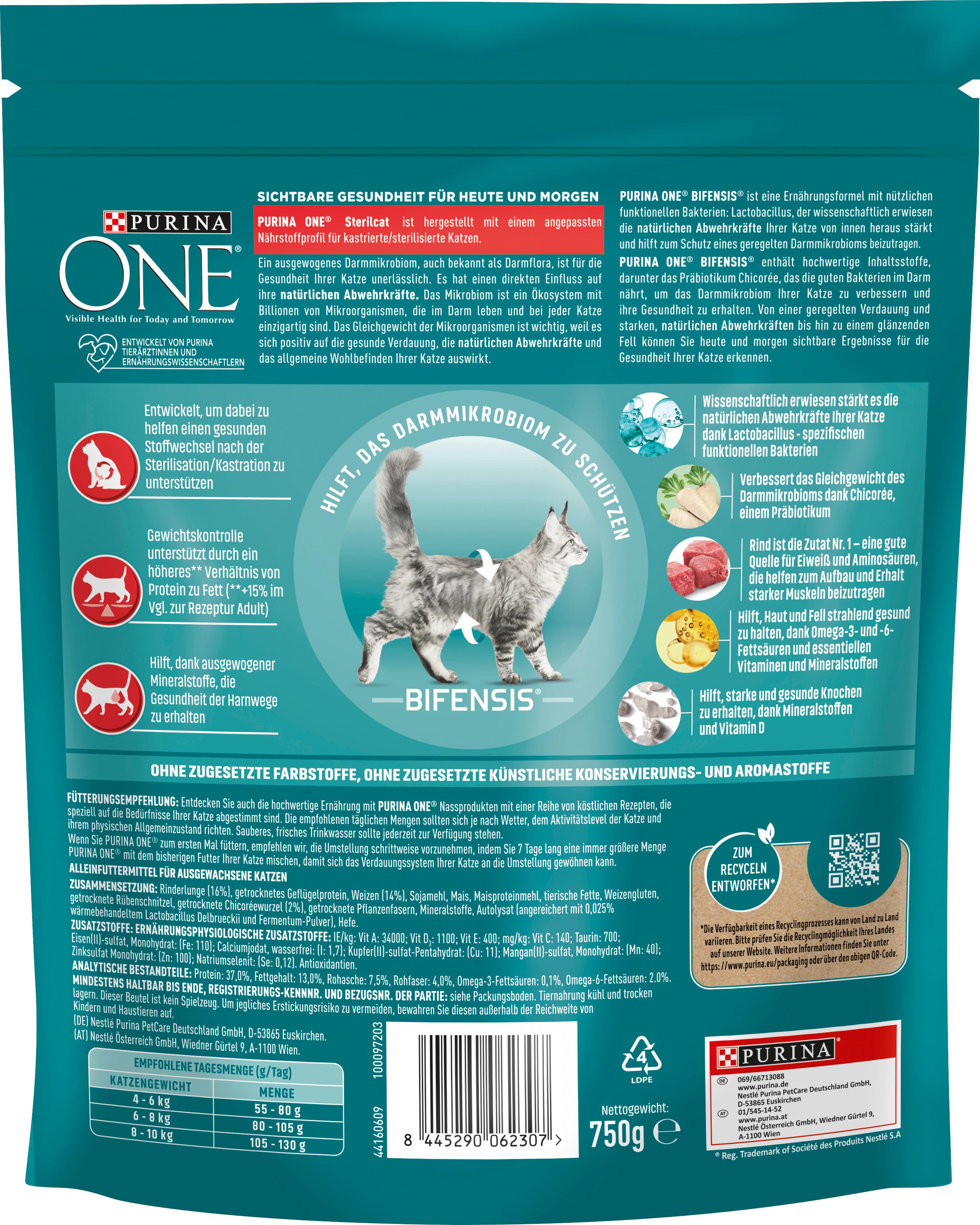 Produktbild PURINA ONE STERILCAT Rind 2 von 8
