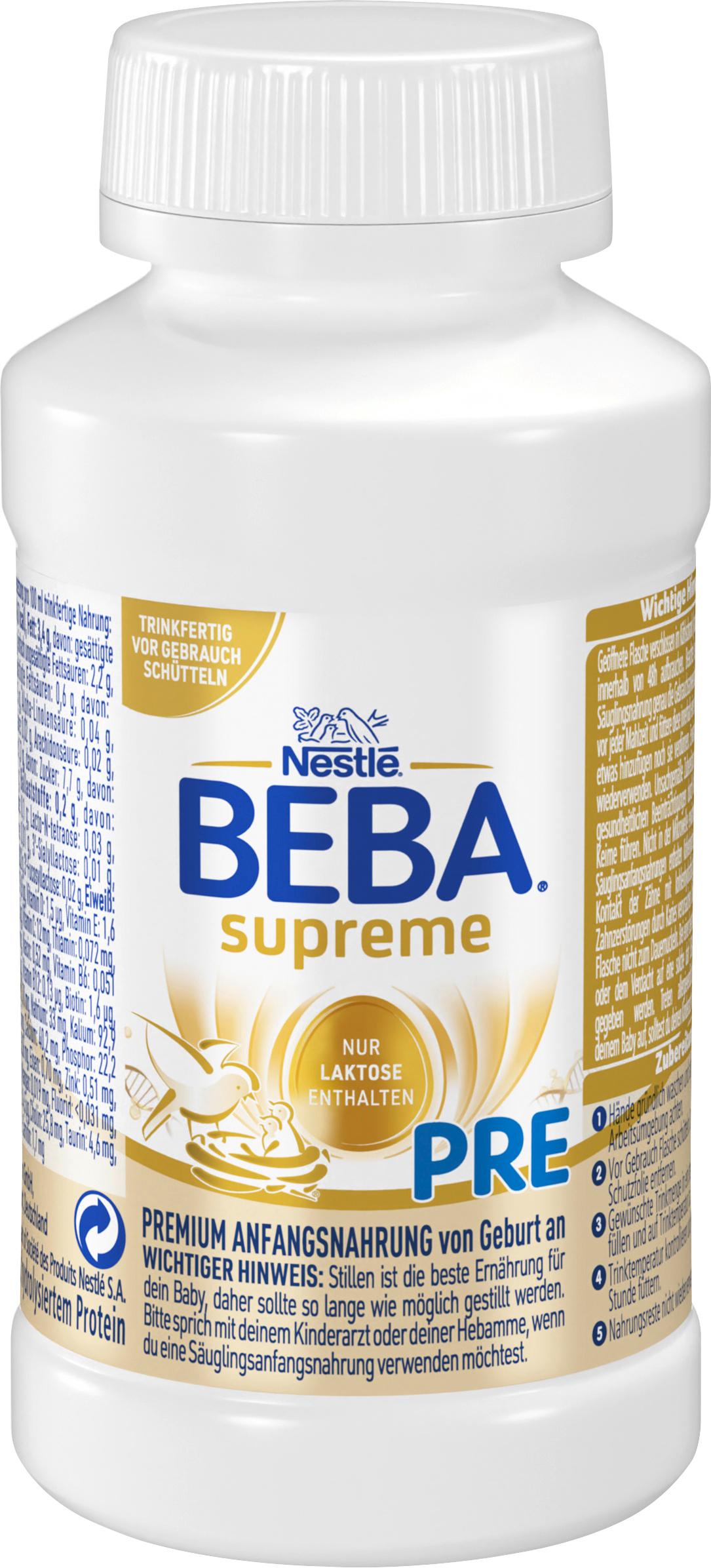 Produktbild BEBA SUPREME PRE Säuglingsanfangsnahrung von Geburt an 4 von 6