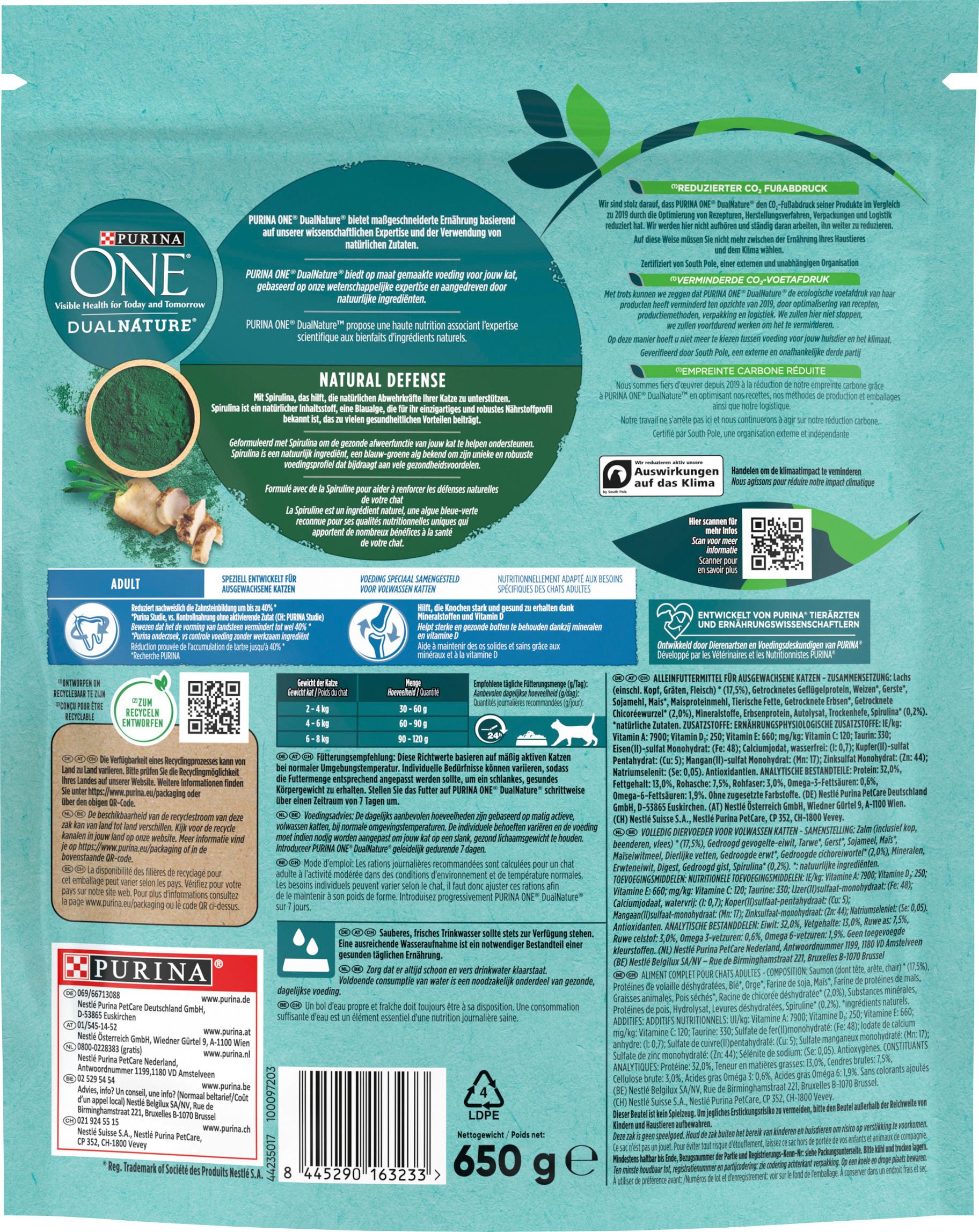 Produktbild PURINA ONE Dual Nature Adult Lachs 2 von 3