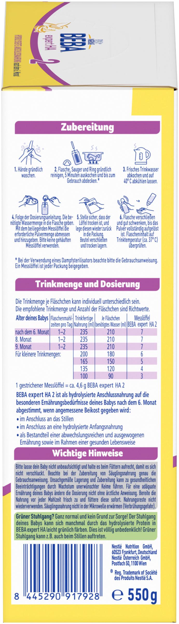 Produktbild Beba Expert HA2 Folgenahrung nach dem 6. Monat 9 von 14