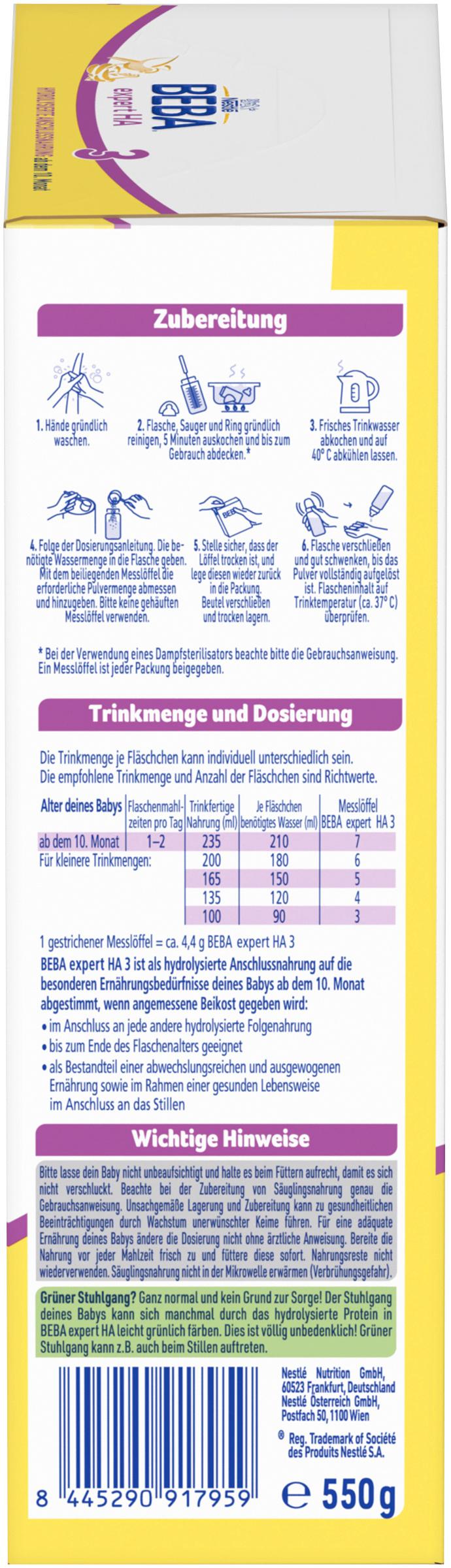Produktbild Beba Expert HA3 Folgenahrung nach dem 10. Monat 6 von 15