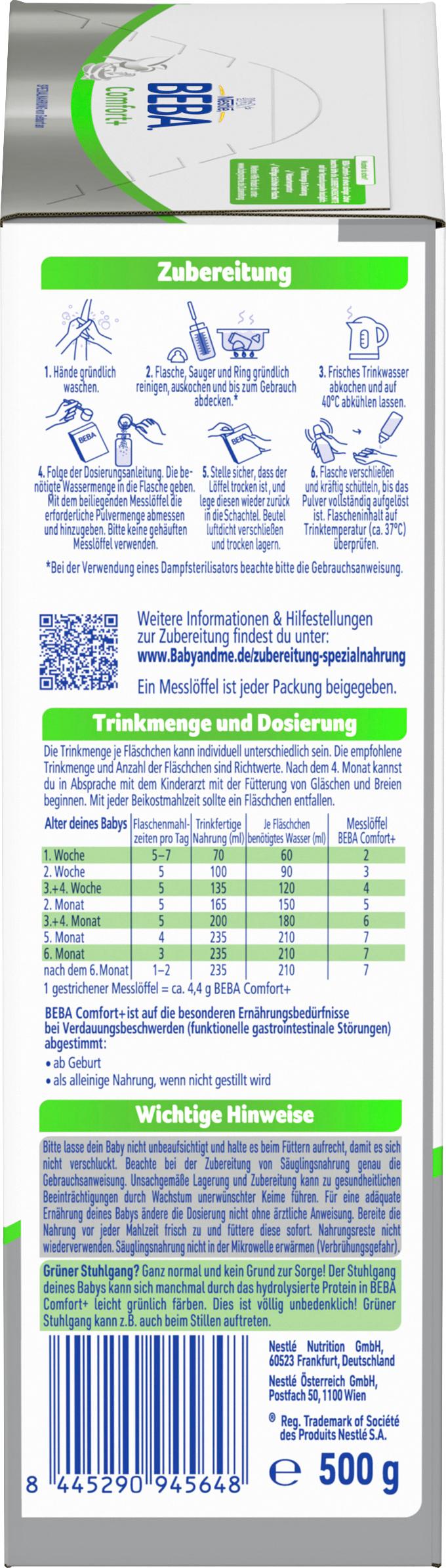 Produktbild Beba Comfort+ Spezialnahrung 6 von 7