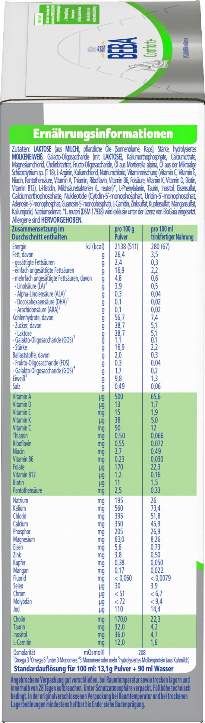 Produktbild Beba Comfort+ Spezialnahrung 7 von 7