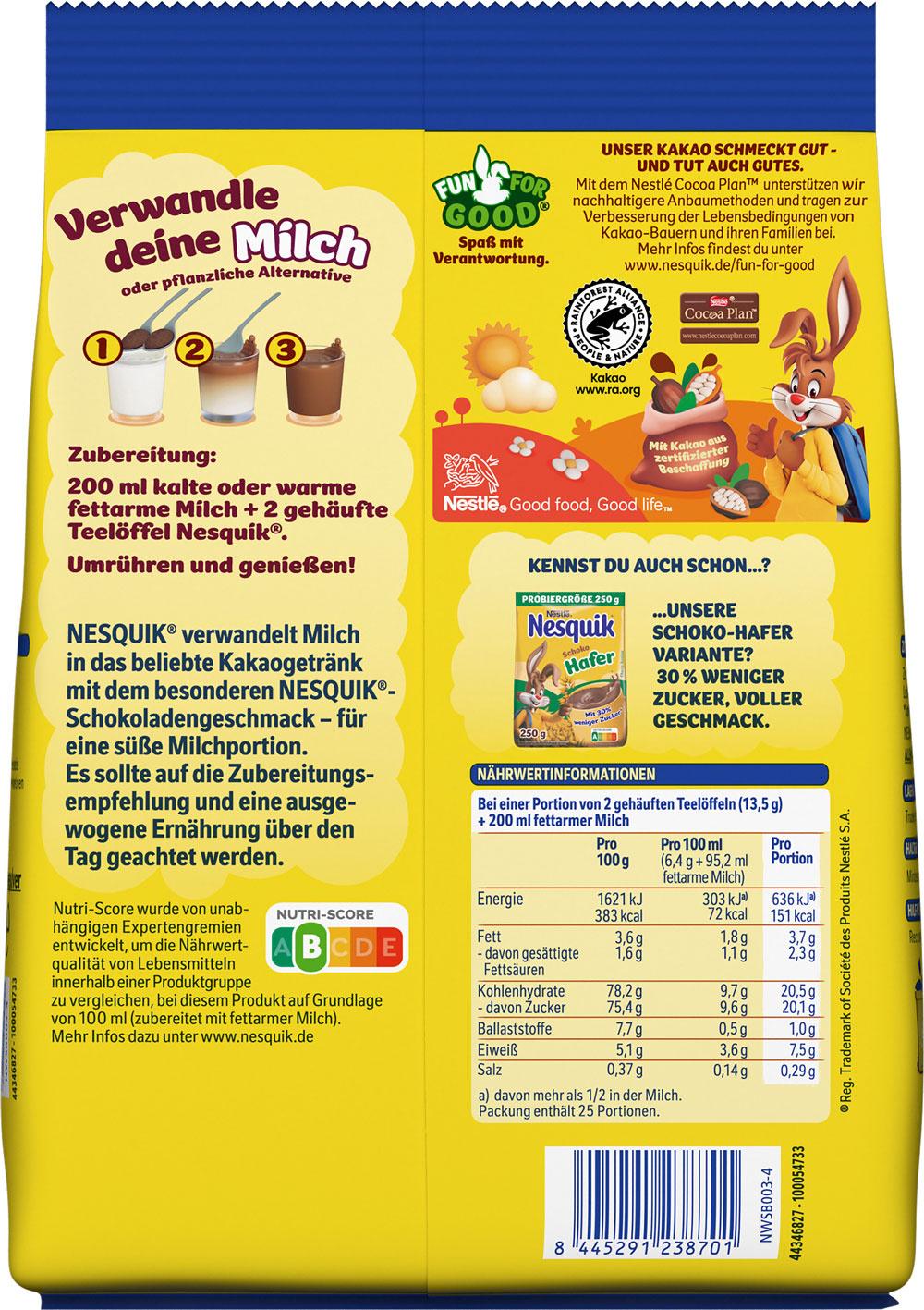 Produktbild Nestlé Nesquik Nachfüllbeutel 2 von 2